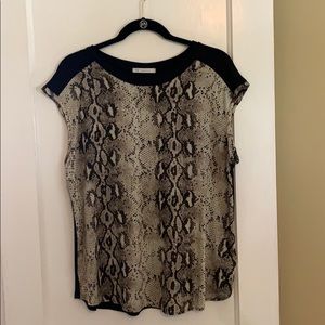 snake skin dressy blouse